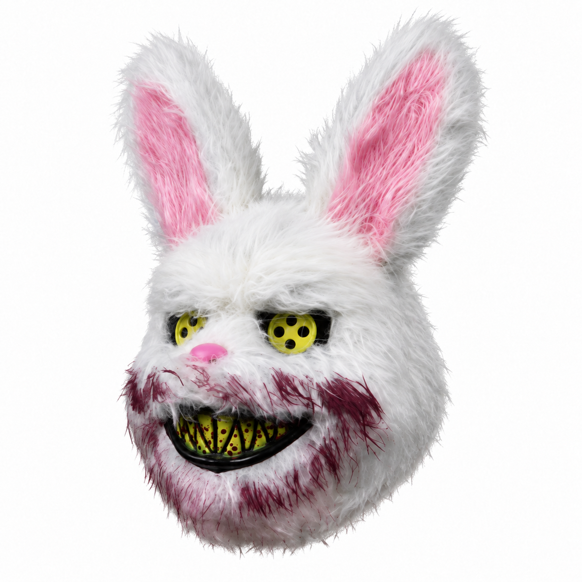 Masque lapin blanc effrayant pour déguisement Halloween