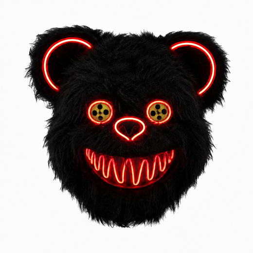 Masque ours LED Halloween — Rouge